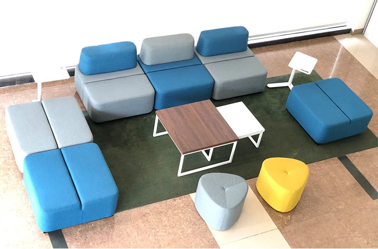 Customized Modular Public Furniture Waiting Rest Area Combination Bench Sleeper Recliner Office Sofa