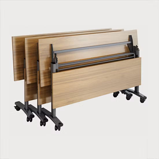 オフィス家具会議トレーニング講義長方形フリップトップ折りたたみテーブル